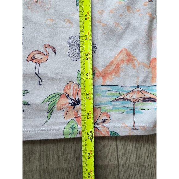 Talbots Petite XLP Tropical Print 3/4 Sleeve Tee - Picture 5 of 6